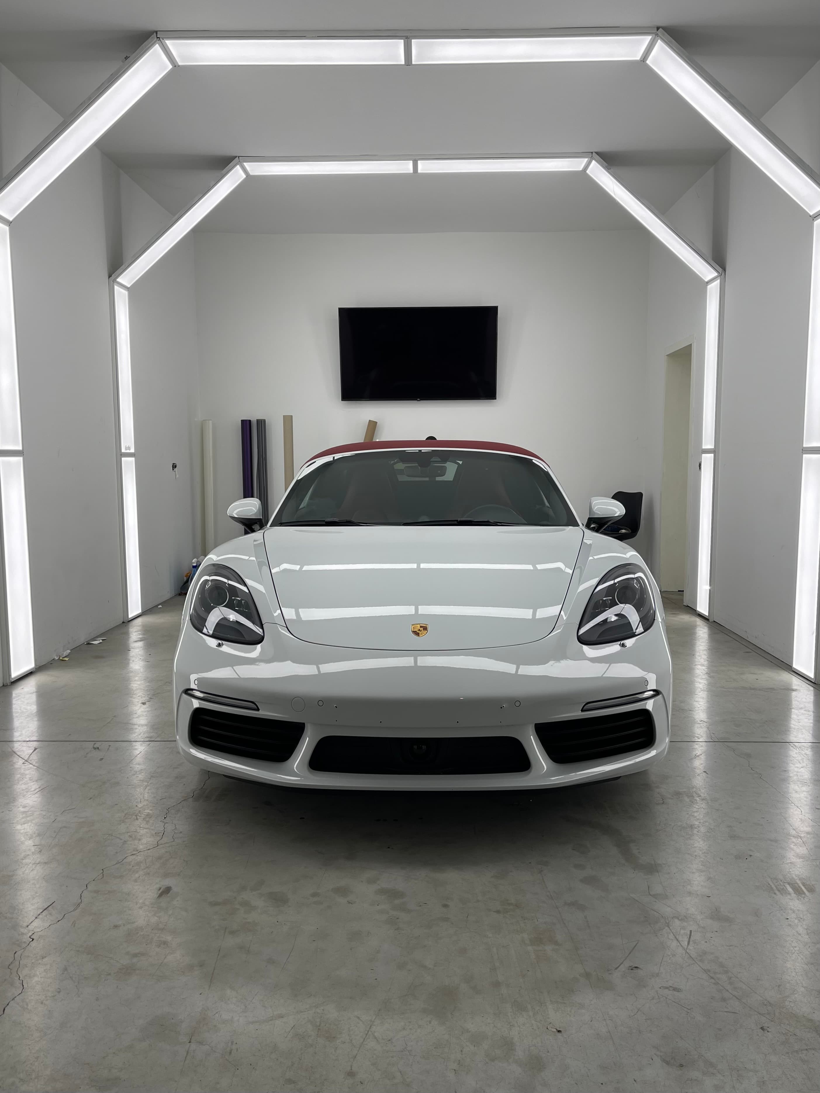 Porsche 718 Boxster après detailing et traitement céramique